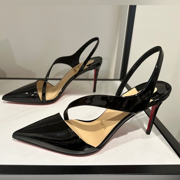 Christian Louboutin “Brandina 85 Patent” in Black. Size 37. NEVER WORN! - Picture 3 of 9
